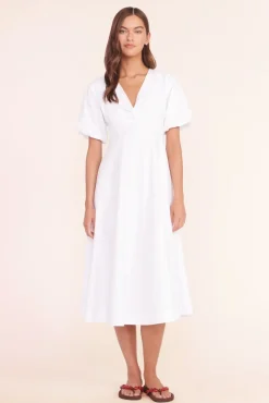 STAUD - FINLEY DRESS WHITE