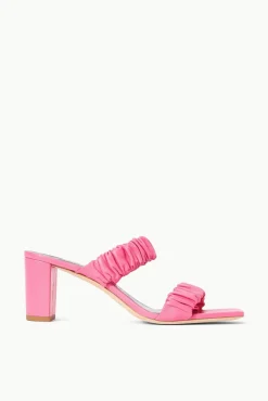 STAUD - FRANKIE RUCHED SANDAL BLOSSOM