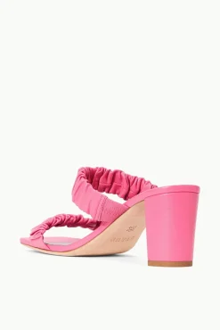 STAUD - FRANKIE RUCHED SANDAL BLOSSOM