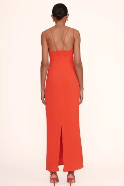 STAUD - GIANNA DRESS PAPAYA