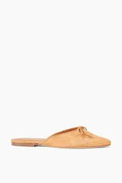 STAUD - GINA MULE CASHEW CASHEW SUEDE