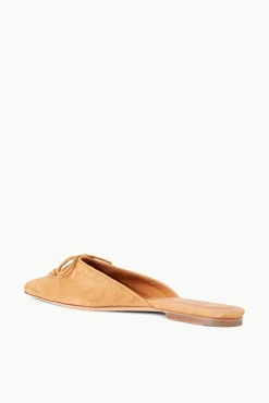STAUD - GINA MULE CASHEW CASHEW SUEDE