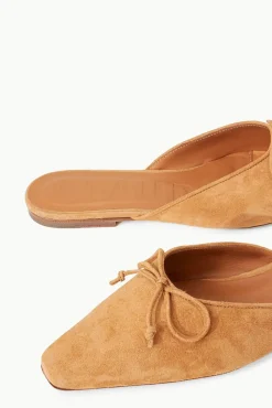 STAUD - GINA MULE CASHEW CASHEW SUEDE