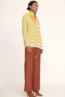 STAUD - HAMPTON SWEATER CAPRI STRIPE MULTI