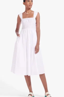 STAUD - IDA DRESS WHITE
