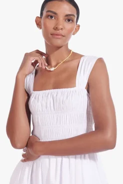 STAUD - IDA DRESS WHITE