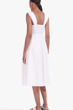 STAUD - IDA DRESS WHITE
