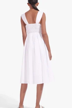 STAUD - IDA DRESS WHITE