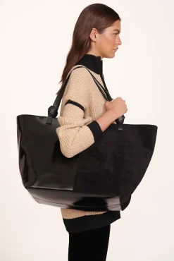 STAUD - IDA WEEKEND TOTE BAG BLACK