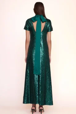 STAUD - ILANA DRESS EMERALD