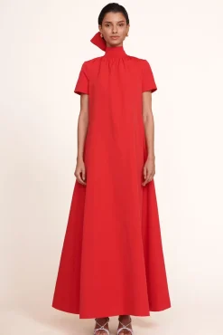 STAUD - ILANA DRESS POINSETTIA