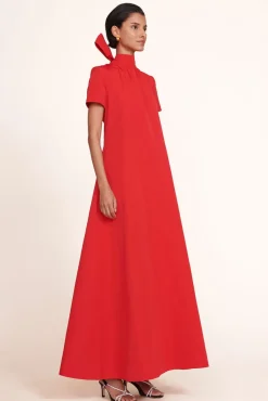 STAUD - ILANA DRESS POINSETTIA