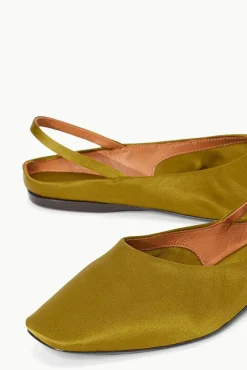 STAUD - JANINE MULE SATIN OLIVE
