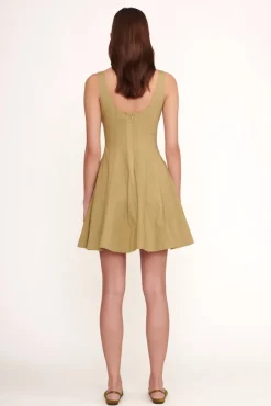 STAUD - JANINE MULE SATIN OLIVE