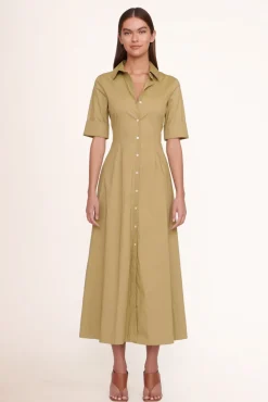 STAUD - JOAN MAXI DRESS KHAKI
