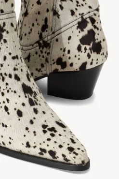 STAUD - JUNE BOOT BLACK WHITE HAIRCALF