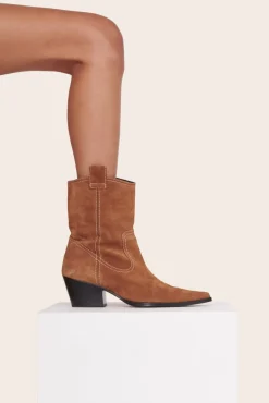 STAUD - JUNE BOOT TAN SUEDE