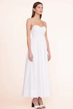 STAUD - LANDRY DRESS WHITE