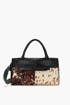 STAUD - LEO SATCHEL MIXED HAIRCALF