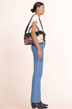 STAUD - LEO SATCHEL MIXED HAIRCALF