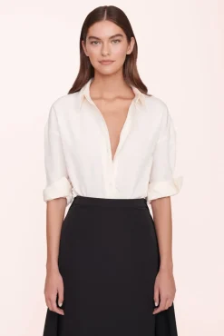 STAUD - LEONORA TOP IVORY