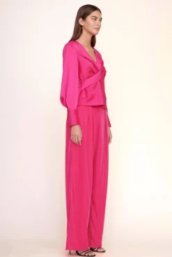 STAUD - LUISA PANT SHOCKING PINK