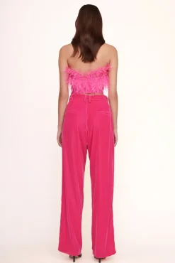STAUD - LUISA PANT SHOCKING PINK