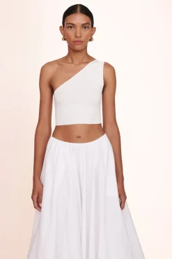 STAUD - MARIPOSA SKIRT WHITE