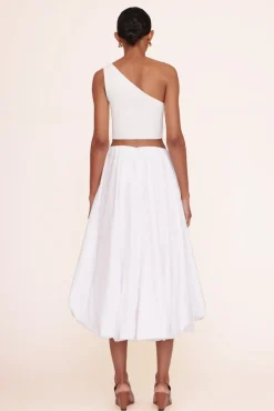 STAUD - MARIPOSA SKIRT WHITE