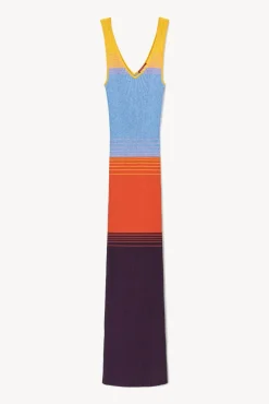 STAUD - MAXI DANA DRESS AURA