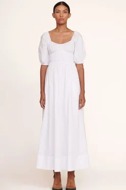 STAUD - MAXI FAYE DRESS WHITE