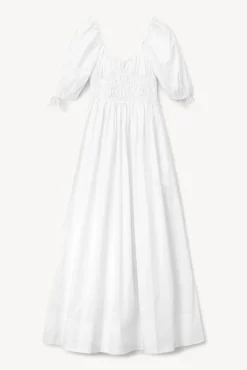 STAUD - MAXI FAYE DRESS WHITE