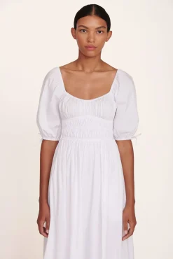 STAUD - MAXI FAYE DRESS WHITE