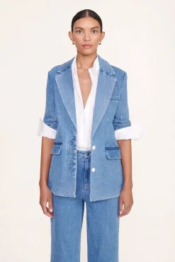 STAUD - MAXWELL BLAZER MEDIUM WASH