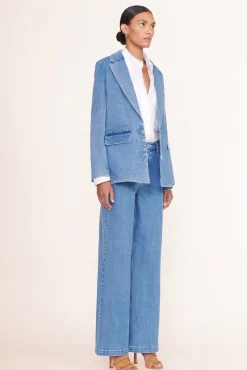 STAUD - MAXWELL BLAZER MEDIUM WASH