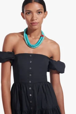 STAUD - MINI ELIO DRESS BLACK