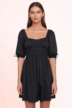 STAUD - MINI FAYE DRESS BLACK