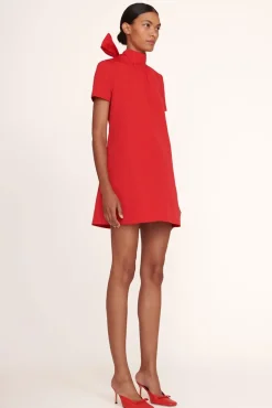 STAUD - MINI ILANA DRESS POINSETTIA