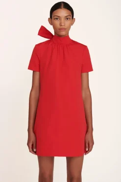 STAUD - MINI ILANA DRESS POINSETTIA