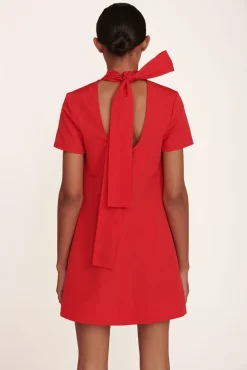 STAUD - MINI ILANA DRESS POINSETTIA