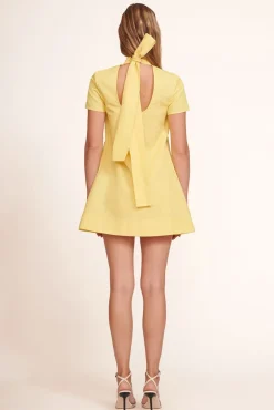 STAUD - MINI ILANA DRESS WALLFLOWER