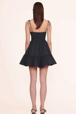 STAUD - MINI LANDRY DRESS BLACK
