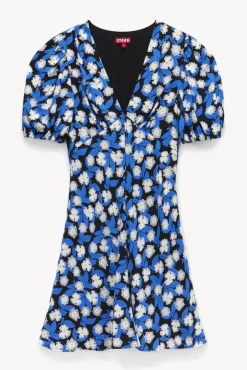 STAUD - MINI MILLA DRESS WHITE ACID FLORAL
