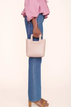 STAUD - MINI SHIRLEY LEATHER BAG BLUSH