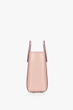 STAUD - MINI SHIRLEY LEATHER BAG BLUSH