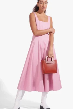 STAUD - MINI SHIRLEY LEATHER BAG COGNAC