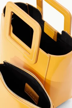 STAUD - MINI SHIRLEY LEATHER BAG MANGO