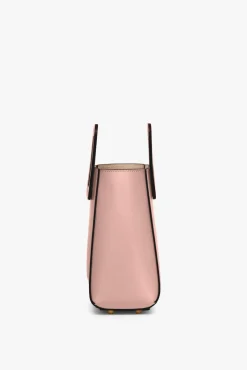 STAUD - MINI SHIRLEY LEATHER BAG DARK BLUSH
