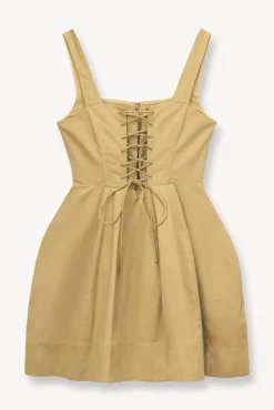 STAUD - MINI SUTTON DRESS KHAKI