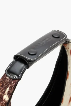 STAUD - MOON SPLIT TOTE BAG MIXED HAIRCALF